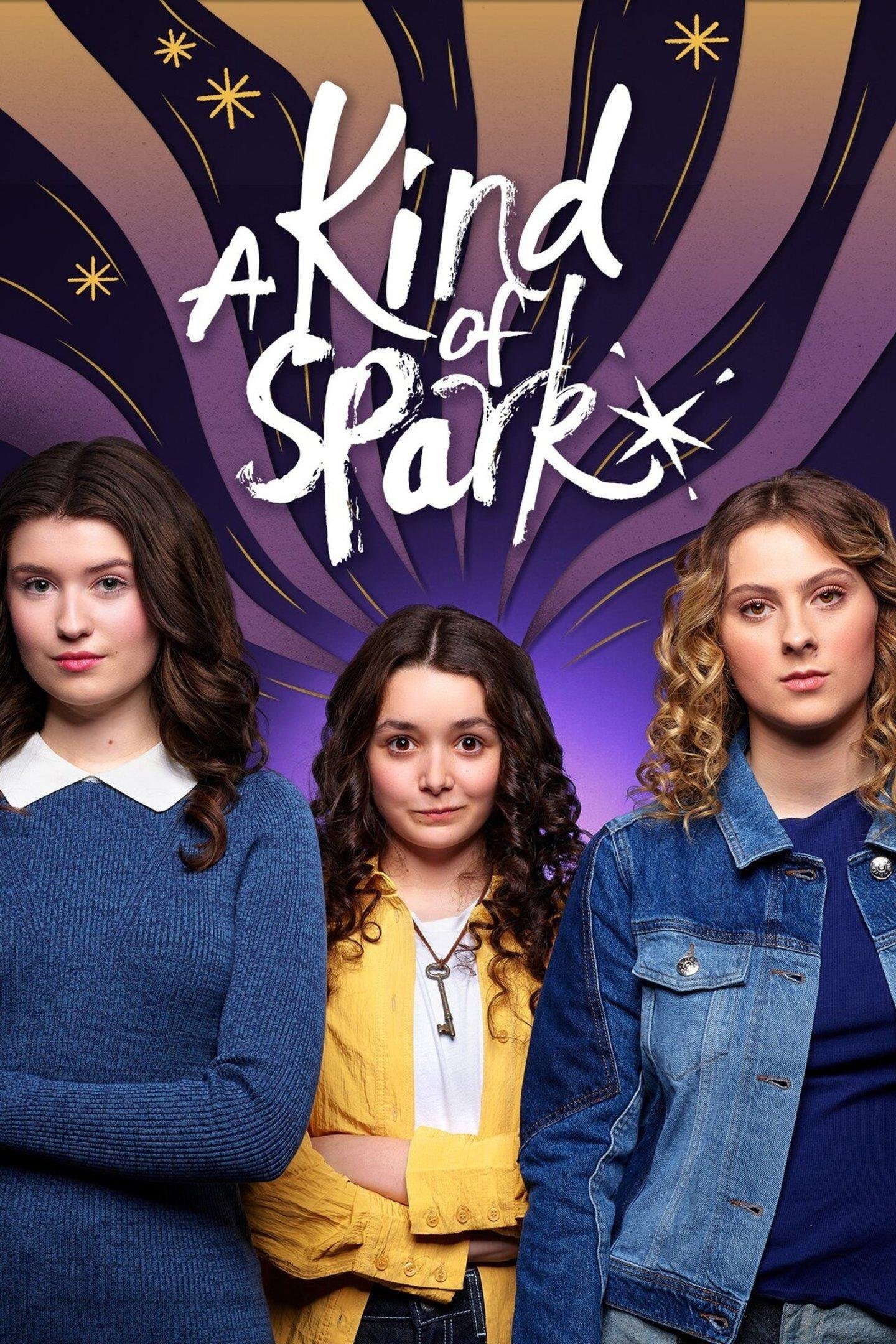A poster image of the main characters from a Kind of Spark
