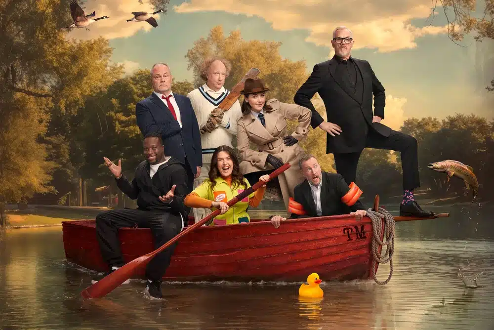 MAin promotional image for Taskmaster series 18 featuring Series 18 Champion Andy Zaltzman Episodes 10 Broadcast Information Dates 12 September - 14 November 2024 Channel Channel 4 Series Guide ← Previous Next → Series 17 Taskmaster's New Year Treat V Series 18 was the eighteenth series of Taskmaster and aired on Channel 4 from 12 September to 14 November 2024. The series featured Andy Zaltzman, Babátúndé Aléshé, Emma Sidi, Jack Dee, and Rosie Jonesin a boat